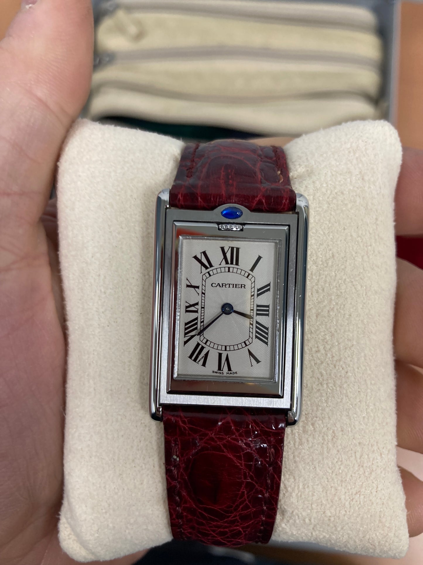 Cartier Santos Basculante Quarzo Pm